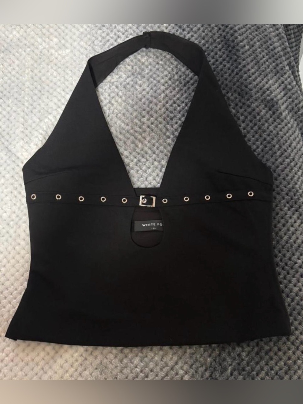 White fox halter going out top